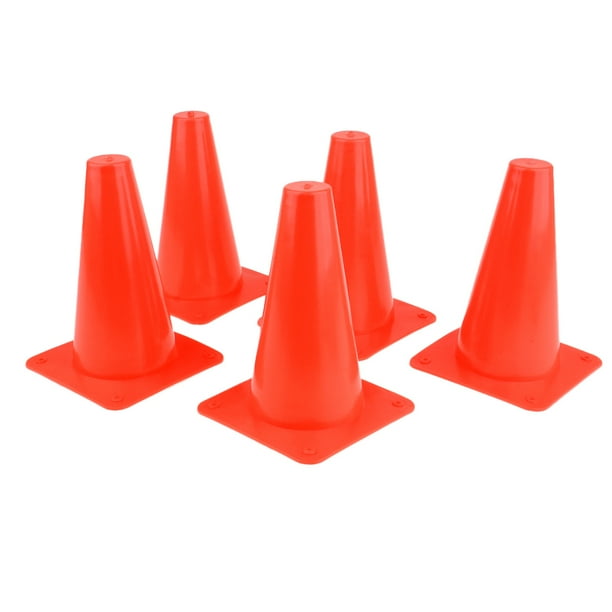 Conos de seguridad de alta visibilidad de 5 piezas para entrenamiento deportivo, de fútbol. naranja Sunnimix Cono de seguridad deportiva