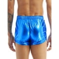 thumbnail image 6 of YiZYiF Mens Metallic Shiny Elastic Waistband Boxer Shorts for Club Performance, 6 of 7