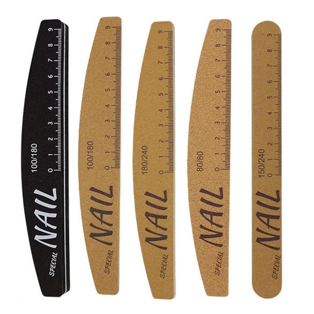Professional Emery Board Manicure Pedicure Art Tools Nail File Double-sided