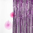 thumbnail image 4 of Efavormart Sparkling Metallic Foil Fringe Curtain 3ft x 8ft - Purple, 4 of 10