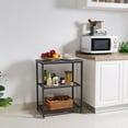 thumbnail image 5 of VECELO 3-Tier End Table with Storage Shelf, Industrial Nightstand Sofa Side Table for Bedroom Living Room Office, Charcoal Gray, 5 of 5