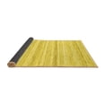 thumbnail image 2 of Ahgly Company Indoor Rectangle Solid Yellow Modern Area Rugs, 2' x 4', 2 of 4