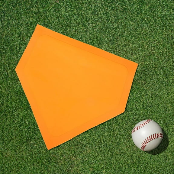 Clispeed Baseball Bases Baseball Home Plate Orange TPE 1Pcs for Indoor Training