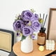 thumbnail image 4 of Ramo de rosas de seda artificial para la mesa nupcial y la decoración del hogar, 4 of 6