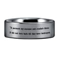 thumbnail image 2 of Silver Tungsten 2 Samuel 22:38 Ring, 2 of 3