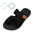 thumbnail image 1 of MIASHUI Womens Flip Flop Slippers Lightweight and Soft Walking Beach Sandals,Black,8.5, 1 of 7