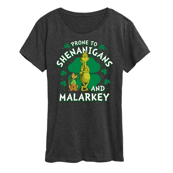 The Grinch - Prone To Shenanigans Malarkey - Women's Short Sleeve Graphic T-Shirt