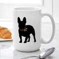 thumbnail image 6 of CafePress - French Bulldog Silhouette - 15 oz Ceramic Large White Novelty Mug, 6 of 6
