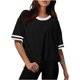 thumbnail image 1 of Camisetas Sobredimensionadas para Mujeres Gota Hombro Cuello Redondo Cultivo Top de Entrenamiento, Blusa de Verano Casual para Diario Y Fitness, 1 of 4