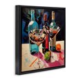thumbnail image 2 of Stupell Industries Glam Artsy Cocktails of Every Sip Black Floating Frame Canvas Art, 18 x 18, by Lazar Studio, 2 of 8