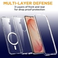 thumbnail image 4 of AICase For Samsung Galaxy S26+ Clear Case Magnetic Case Shockproof Heavy Duty Military Cover, 4 of 10