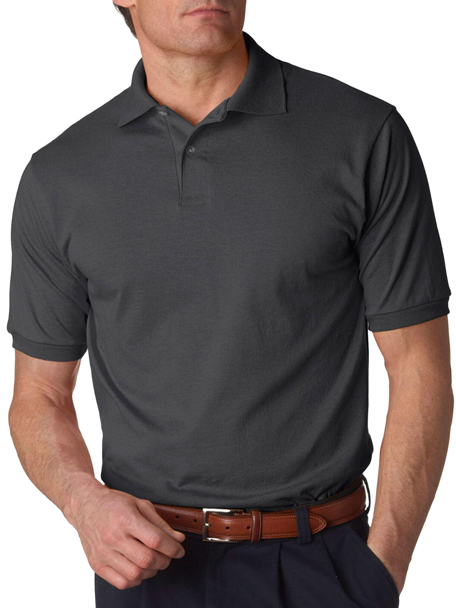 JERZEES - Jerzees Men's Short Sleeve Jersey Polo Shirt - Walmart.com - Walmart.com