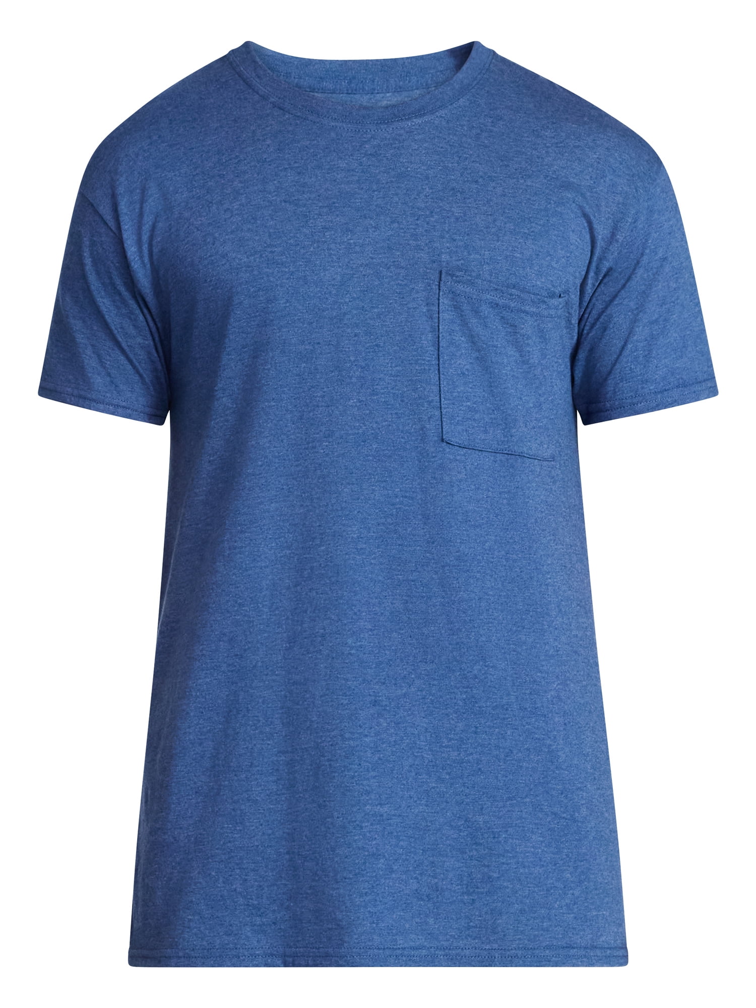 Athletic Works Men's and Big Men's Cotton Pocket Tee, Sizes XS-5XL and Tall Sizes