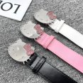 thumbnail image 6 of sanrio hello kitty belt kawaii pink KT belt with diamonds millennium hot girl y2k denim accessories versatile belt, 6 of 14