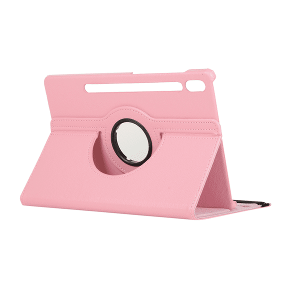 360 Degree Swivel Case for Samsung Galaxy Tab S7 11 Inch 2020 Models SM-T870/T875, Premium PU Leather Swivel Protection Folio Stand Case for Samsung Tab S7 Tablet 2020, Pink