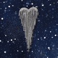 thumbnail image 4 of Xinyolin Heart Tassels Brooch Golden/Silver Color Elegant DIY Clothing Accessories Sparkling Rhinestone Women Tassels Pin for Wedding, 4 of 7