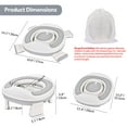 thumbnail image 3 of 2-in-1 Portable Baby Potty Toilet, Foldable Travel Toddler Potty Training Seat with Non-Slip Pads & Splash Guard for Boys and Girls Ages 1-4, 3 of 10
