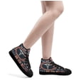 thumbnail image 6 of American By Birth Nurse By Choice High Top Canvas Shoes Sneakers Black Size 7, 6 of 7
