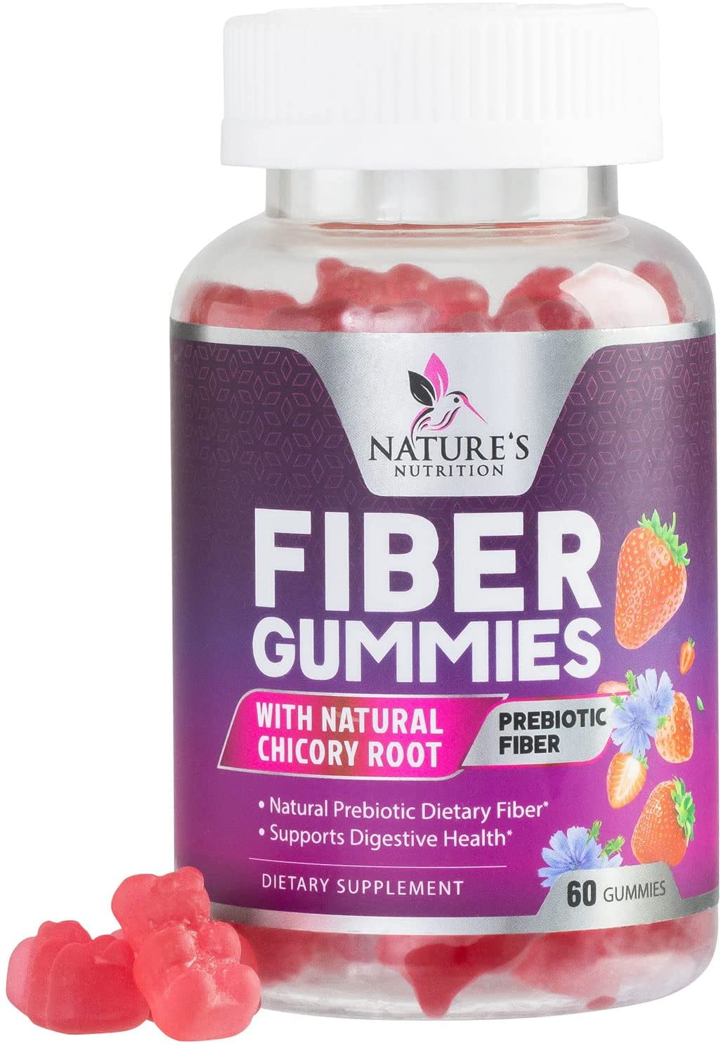 Fiber Gummies For Adults Extra Strength Inulin Gummy 4000mg Natural 