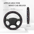 thumbnail image 3 of Uemuo Mushroom Doodle Printed Car Elastic Steering Wheel Cover - Universal Car Accessory for Diverse Cars Anti-Slip, and Comfortable- 15", 3 of 8