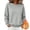 Gray, variant on Goodw7 Winter Warm Sweatshirt Women, Crewneck Fleece Lined Pullover with Soft Interior, Cozy Top for Layering, Casual Fall Outfit for Travel