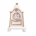 thumbnail image 2 of Reloj de casa de muñecas, 1:12, mesa blanca para casa de muñecas, reloj de mesa para casa de muñecas, reloj de casa de muñecas de alta capacidad, 2 of 14