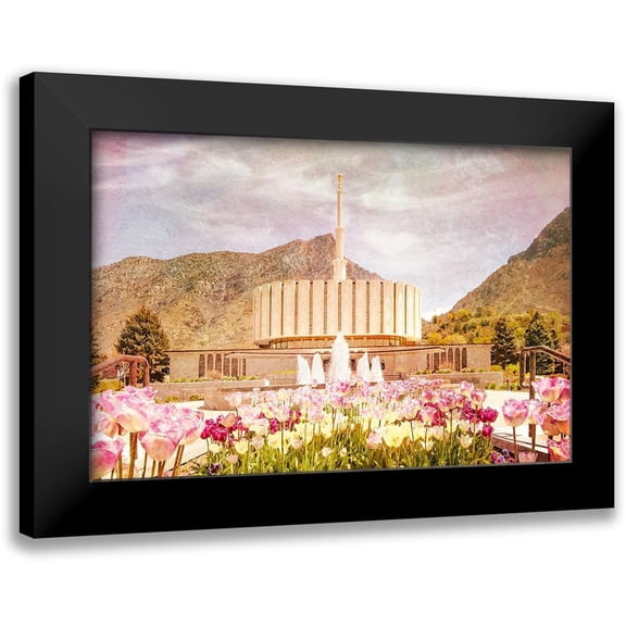 Murdock, Ramona 14x11 Black Modern Framed Museum Art Print Titled - Provo Temple II