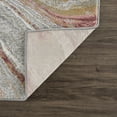 thumbnail image 4 of BoutiqueRugs Liverpool Modern Abstract Area Rug - Contemporary Marble Print Carpet for Living Room - Gray, Pink - 2' x 3', 4 of 12