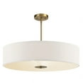 thumbnail image 3 of 42122CLZ Kichler Lighting 3 light Convertible Pendant - with Transitional inspirations - 6 inches tall by 24 inches wide-Classic Bronze Finish, 3 of 5