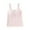 Pink, variant on FAIWAD Kids Girls Tank Top Sleeveless Cute Bow Cotton Undershirts Breathable Stretch Camisoles with Pad, 8-12Years