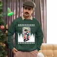 thumbnail image 5 of Christmas Sweatshirt, Born to Ride Dog on Scooter Christmas Sweatshirt, Funny Holiday Ugly Sweater, Festive Crewneck for Pet & Scooter Lovers, 5 of 5