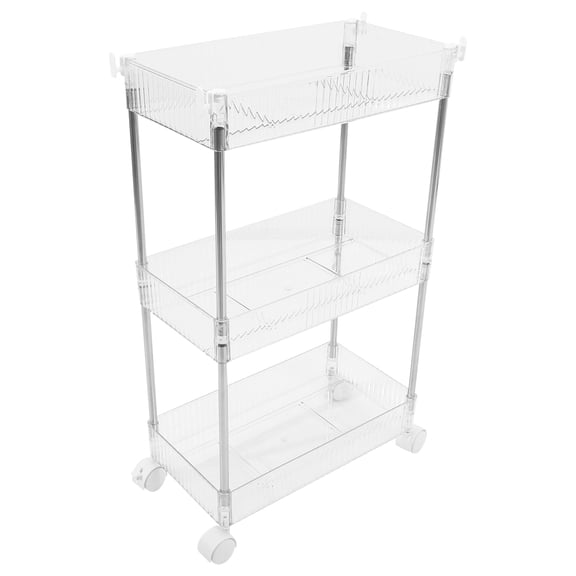 HOMEMAXS Storage Trolley Cart 3-Tier Rolling Multi-Purpose Organizer Trolley with Wheel (20cm)
