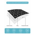 thumbnail image 5 of Black Morocco Twin XL Size Down Alternative Comforter, Lightweight Comforter Quilt Bedding Set with Pillow Shams Geometric Leaf Diamond Lattice Abstract All Seasons Bed Comforter Duvet Insert 68"x98", 5 of 7