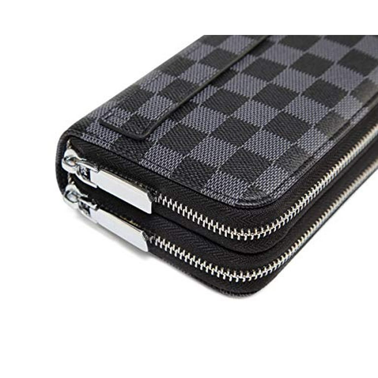 Daisy Rose Keychain Pouch & Coin Purse with Clasp, Luxury PU Vegan Leather  - Black Zigzag : Clothing, Shoes & Jewelry 