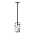 thumbnail image 2 of JONATHAN Y Helisa 7.25" 1-Light Modern Contemporary Iron Spiral LED Pendant, Antique Silver, 2 of 11
