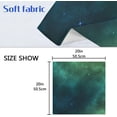 thumbnail image 7 of GZHJMY Green Galaxy Cloth Napkins Set of 4, Reusable Washable Polyester Dinner Napkins for Family, Restaurant, Wedding, Party Decor 20 x 20 Inch, 7 of 7