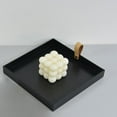thumbnail image 2 of Bandeja organizadora de 8x8 pulgadas, sencilla y elegante, para guardar diversos artículos de escritorio. negro, 2 of 9