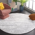 thumbnail image 2 of SAFAVIEH Tahoe Trudi Distressed Shag Area Rug, Ivory/Grey, 6'7" x 6'7" Round, 2 of 8