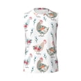 thumbnail image 6 of Lsque Funny Chicken Print Men's Cotton Blend Sleeveless Muscle Shirts (S-3XL)- Moisture Wicking, Odor Protection, UPF 30+,Medium, 6 of 8