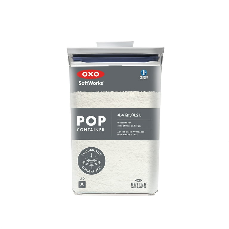 OXO Airtight Square POP Container 4.4 Qt for Kitchen Organization
