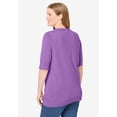 thumbnail image 2 of Woman Within Plus Size Lightweight Short Sleeve V-Neck Cardigan, 2 of 5
