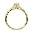thumbnail image 3 of Unique Moments 0.33 Carat Lab Grown Pear Solitaire Diamond Engagement Ring 10K Yellow Gold, 3 of 6