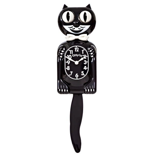 Kit de reloj de pared Cat Klock Classic negro-pequeño