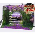 thumbnail image 4 of BSDHOME Polyester 7x5ft Forest with Violet Flowers Photography Background Fantasy Night City Scene Backdrop Studio Props, 4 of 5