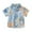 Blue, variant on Otqutp Baby Casual Tops Little & Big Boys Button Down Hawaii Shirts Short Sleeve Tropical Shirt Tops for Kids Toddlers for 2 To 8 Years Old