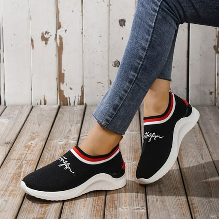 

Women‘s Slip On Loafers Breathable Thick Sole Weaving Sneakers Casual Walking Running Sports Shoes Women‘s Footwear