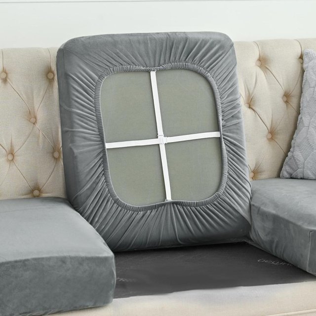 Feltree Full-Bag Sofa Cover Cat Scratch Proof, Polyester Furniture Protector with Anti-Slip, Breathable Summer Couch Cover Easy to Clean for Living Room
