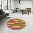 thumbnail image 4 of Ahgly Company Machine Washable Indoor Rectangle Transitional Grapefruit Red Area Rugs, 5' x 7', 4 of 7