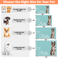 thumbnail image 3 of Personalized Pet Bowl Placemat with Name Picture,Custom Dog & Cat Food Feeding Mat with Non-Slip Backing,Pet Feeding Mats Gifts for Cat & Dog Mom Pet Owner Mint green 17x30in, 3 of 9