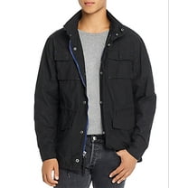 Mens Jacket Black Small Utility Cargo Zip Up $78 S